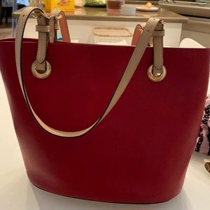 MK red tote purse